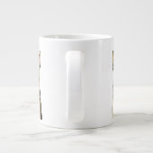 Grande Tasse Tan clair et chien berger allemand noir | Art pour (Dos)