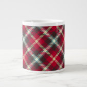 Grande Tasse Tartan Motif Noël Plaid 20oz Café (Devant)