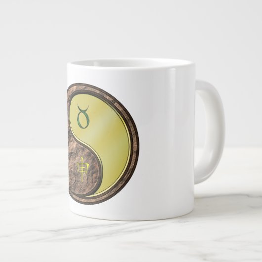 Grande Tasse Taureau & Singe de Métal (Devant droit)
