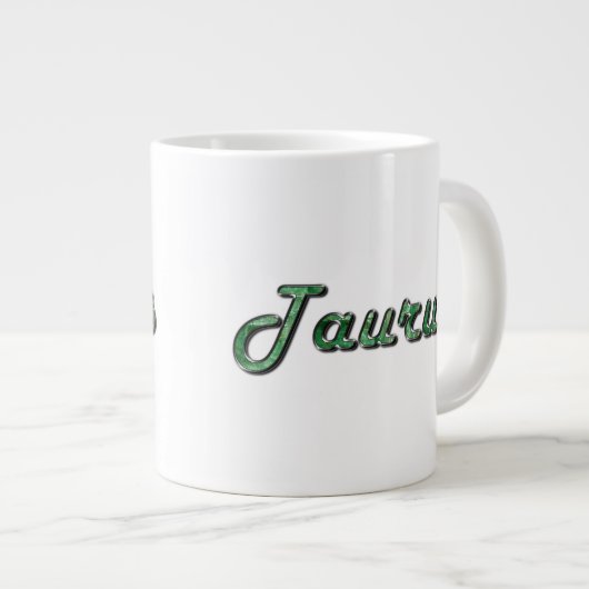 Grande Tasse Taurus en pierre émeraude (Devant droit)