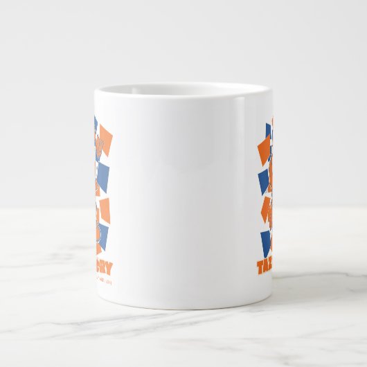 Grande Tasse TAZ™ Hungry Smashing Through Checker (Devant)