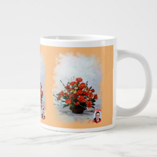 Grande Tasse Taza de Café Gigante Bodegón de flores