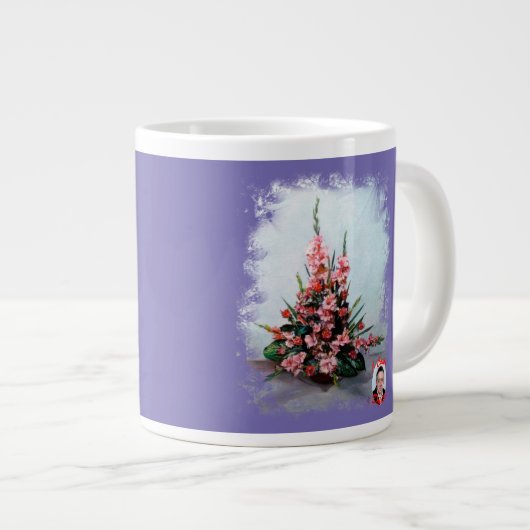 Grande Tasse Taza De Café Gigante Bodegón de flores (Devant droit)