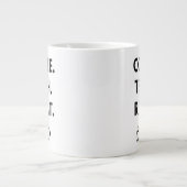 Grande Tasse Teach Repeat - Professeur minimaliste (Devant)