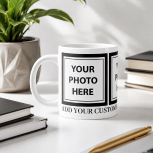 Grande Tasse Télécharger 3 photos et ajouter du texte - Personn