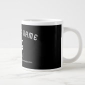 Grande Tasse Télécharger le logo Retro-Modern noir & blanc (mod (Droite)