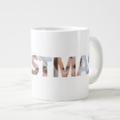 Grande Tasse Téléchargez votre photo en Noël par SMS (Devant droit)