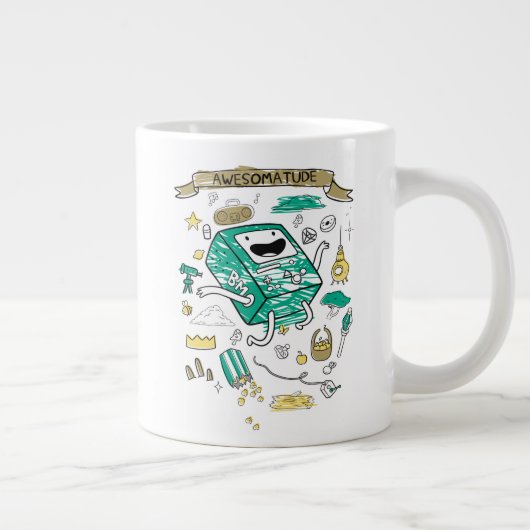 Grande Tasse Temps d'aventure | Croquis BMO "Awesomatude" (Droite)