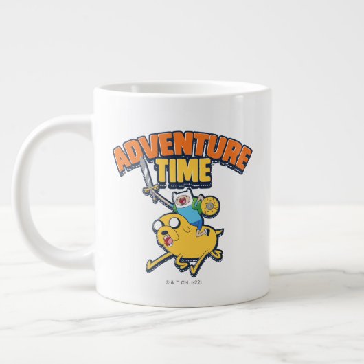 Grande Tasse Temps d'aventure | Finn Riding Jake (Gauche)