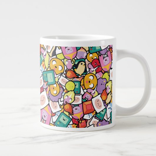 Grande Tasse Temps d'aventure | Motif de jeu de caractères (Droite)