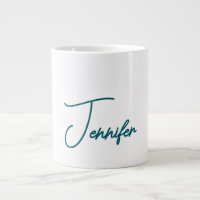 Tendance sarcelle foncée Moderne Minimaliste Nom é