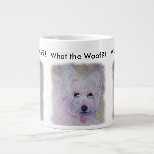 GRANDE TASSE TERRIER WEST HIGHLAND BLANC