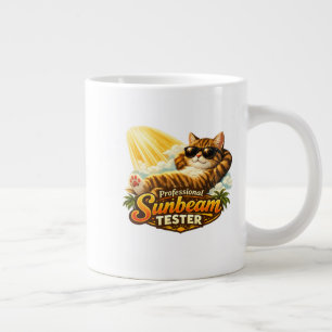 Grande Tasse Testeur de rayon de soleil professionnel Chat drôl