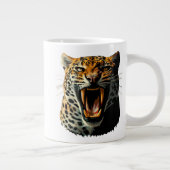 Grande Tasse Tête d'attaque du léopard (Droite)