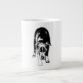 Grande Tasse Tête vers le bas dans l'encre fine