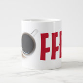 Grande Tasse Texte du CAFÉ (Devant)