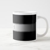 Grande Tasse Texte et couleurs modifiables | Bande de dégradé a (Droite)