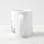 Grande Tasse texte vert de la photo de la meilleure maman (Dos)