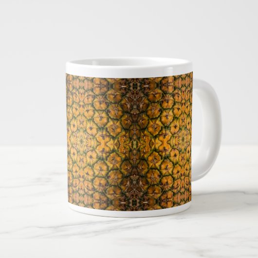 Grande Tasse Texture d'écorce d'ananas (Devant droit)