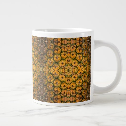 Grande Tasse Texture d'écorce d'ananas (Droite)