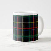 Grande Tasse Texture en tissu plaqué Arrière - plan noir café M (Devant droit)