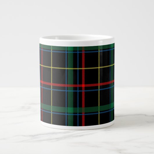 Grande Tasse Texture en tissu plaqué Arrière - plan noir café M (Devant)