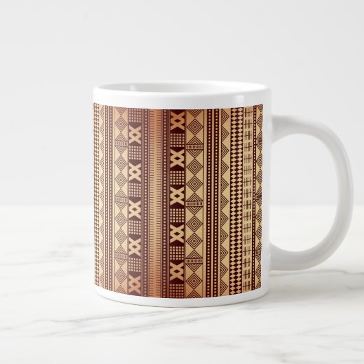 Grande Tasse Texture ethnique Brown (Droite)