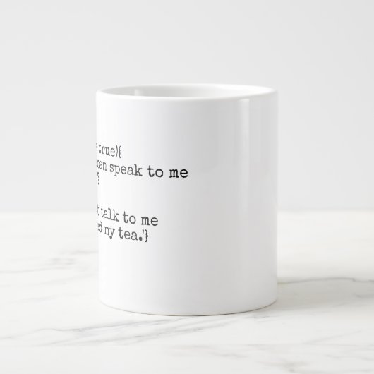 Grande Tasse Thé de humour geek informatique nerd (Devant)