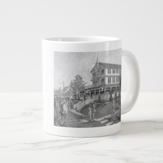 Grande Tasse "The Parker House" peint un muet géant (Devant droit)