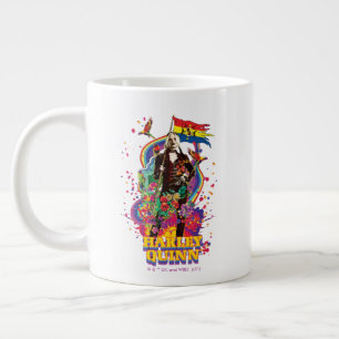 Grande Tasse The Suicide Squad   Harley Quinn Flowers & Rainbow