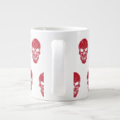 Grande Tasse Thème Crâne Rouge (Dos)