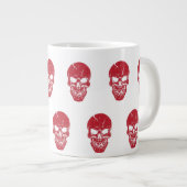 Grande Tasse Thème Crâne Rouge (Devant droit)