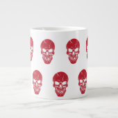 Grande Tasse Thème Crâne Rouge (Devant)