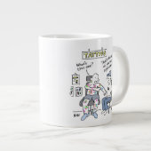 Grande Tasse Thème Tattoos Drôle Tattooïste (Devant droit)