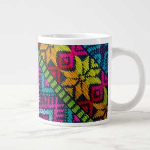 Grande Tasse Threads tissés ethniques
