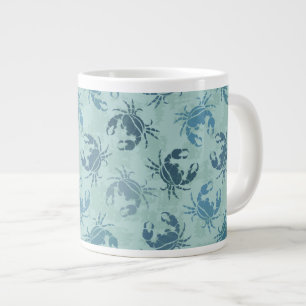 Grande Tasse Tie Dye Motif De Crabes