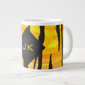 Grande Tasse Tiger noir et orange (Devant droit)