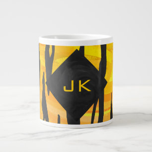 Grande Tasse Tiger noir et orange