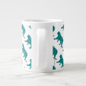 Grande Tasse Tiger noir et Turquoise (Dos)