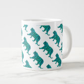 Grande Tasse Tiger noir et Turquoise (Devant droit)