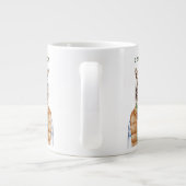 Grande Tasse Tigre de fond| Ajouter votre nom (Dos)