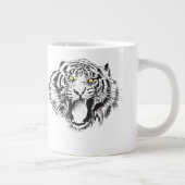 Grande Tasse Tigre en noir avec yeux jaunes (Droite)