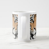 Grande Tasse Tigre qui fixe, visage de tigre (Dos)