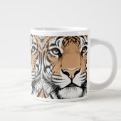 Grande Tasse Tigre qui fixe, visage de tigre (Droite)