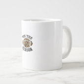 Grande Tasse Tis The Season Leopard Football Season Game Day (Devant droit)