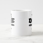 Grande Tasse Titulaire d'un diplôme en typographie noire 2021 M (Devant)
