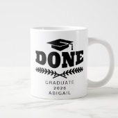 Grande Tasse Titulaire d'un diplôme en typographie noire 2021 M (Droite)
