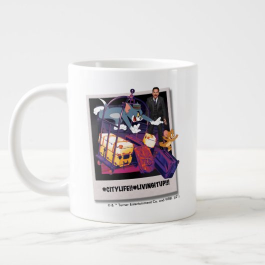 Grande Tasse Tom & Jerry Luggage Crash Photograph (Gauche)