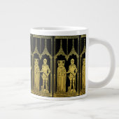 Grande Tasse Tombeau médiéval en laiton Rubbing Chevalier, Dame (Droite)