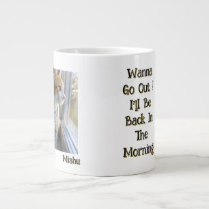 Grande Tasse Tomcat, Photo Et Nom Personnalisable, Texte Drôle